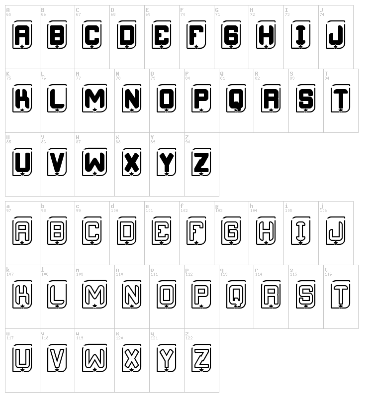 Foontastica St font map